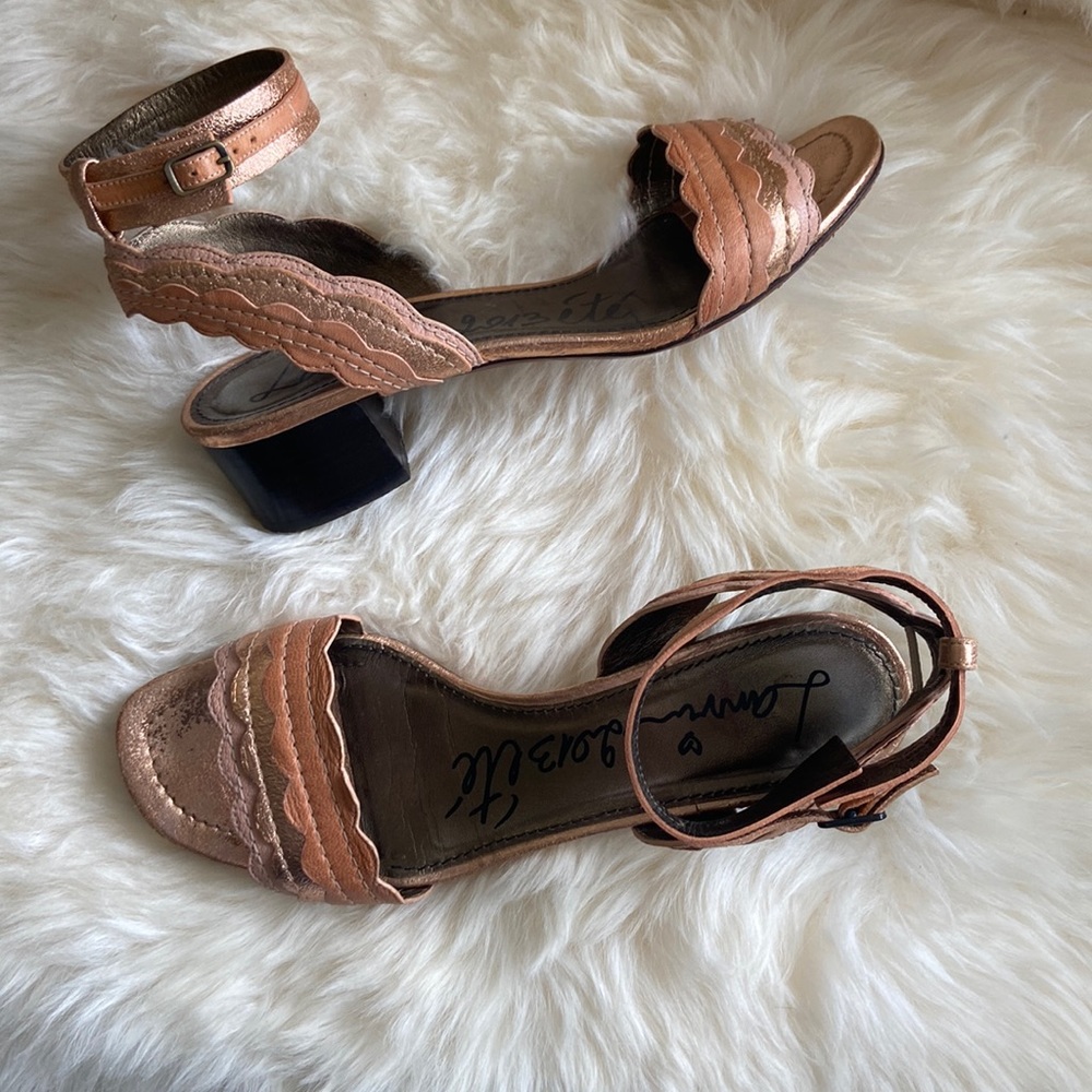 Lanvin Tan and Black Women Sandals